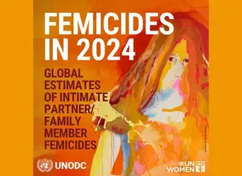 Cover of the report "Femicides in 2024"