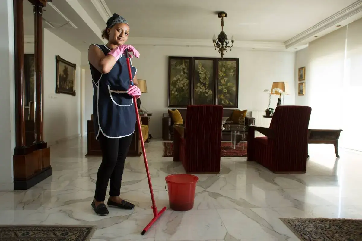 Portrait of domestic worker Hellina Desta in Lebanon. Photo: UN Women/Joe Saad
