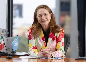 Moni Pizani Orsini, Representante de ONU Mujeres en México en la oficina sede del país.   ONUMujeres/ Dzilam Méndez 